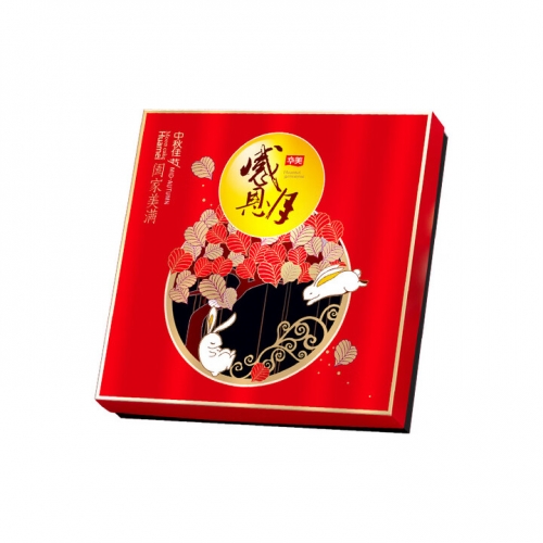 华美阖家美满月饼礼盒600g