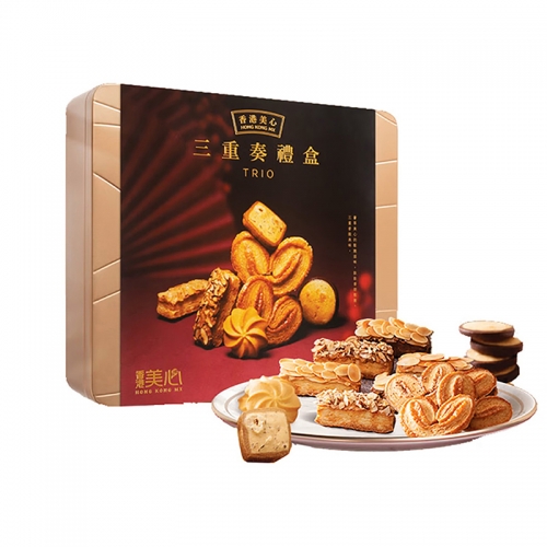 美心松脆三重奏什锦饼干糕点礼盒331g