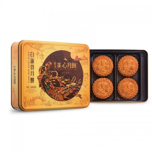 美心双黄白莲蓉月饼礼盒740g